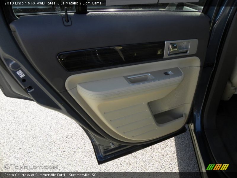 Steel Blue Metallic / Light Camel 2010 Lincoln MKX AWD