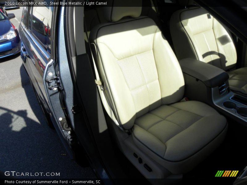 Steel Blue Metallic / Light Camel 2010 Lincoln MKX AWD