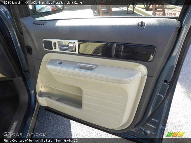 Steel Blue Metallic / Light Camel 2010 Lincoln MKX AWD