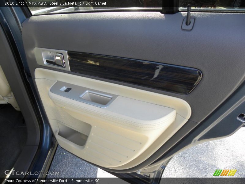 Steel Blue Metallic / Light Camel 2010 Lincoln MKX AWD