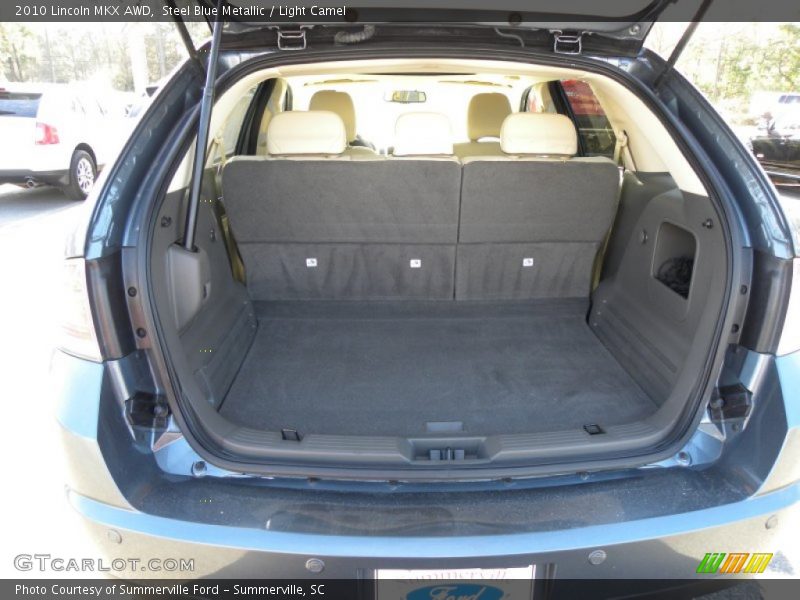 Steel Blue Metallic / Light Camel 2010 Lincoln MKX AWD