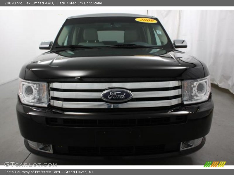 Black / Medium Light Stone 2009 Ford Flex Limited AWD