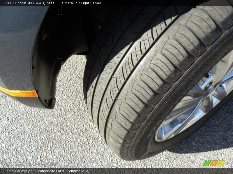 Steel Blue Metallic / Light Camel 2010 Lincoln MKX AWD
