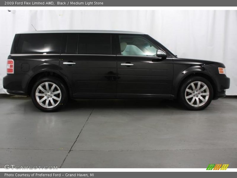 Black / Medium Light Stone 2009 Ford Flex Limited AWD