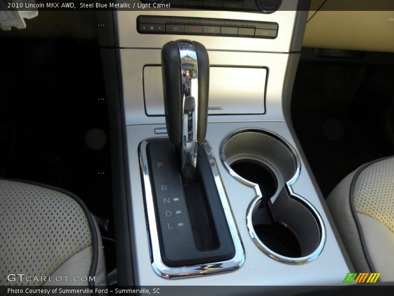 Steel Blue Metallic / Light Camel 2010 Lincoln MKX AWD