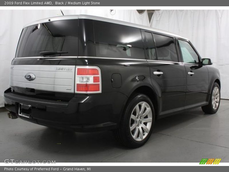 Black / Medium Light Stone 2009 Ford Flex Limited AWD