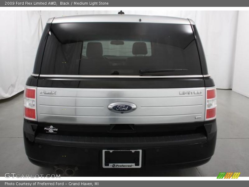 Black / Medium Light Stone 2009 Ford Flex Limited AWD