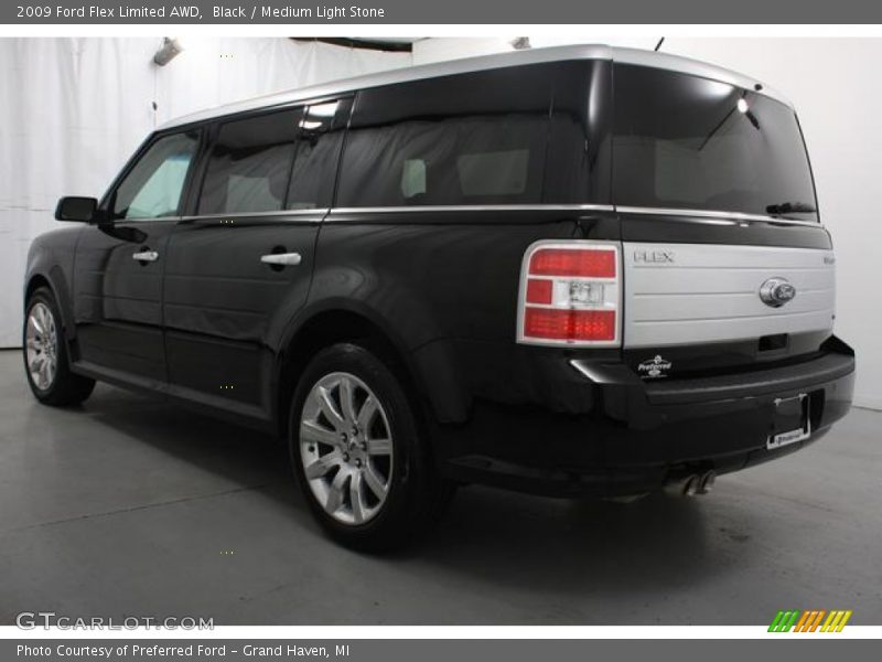 Black / Medium Light Stone 2009 Ford Flex Limited AWD