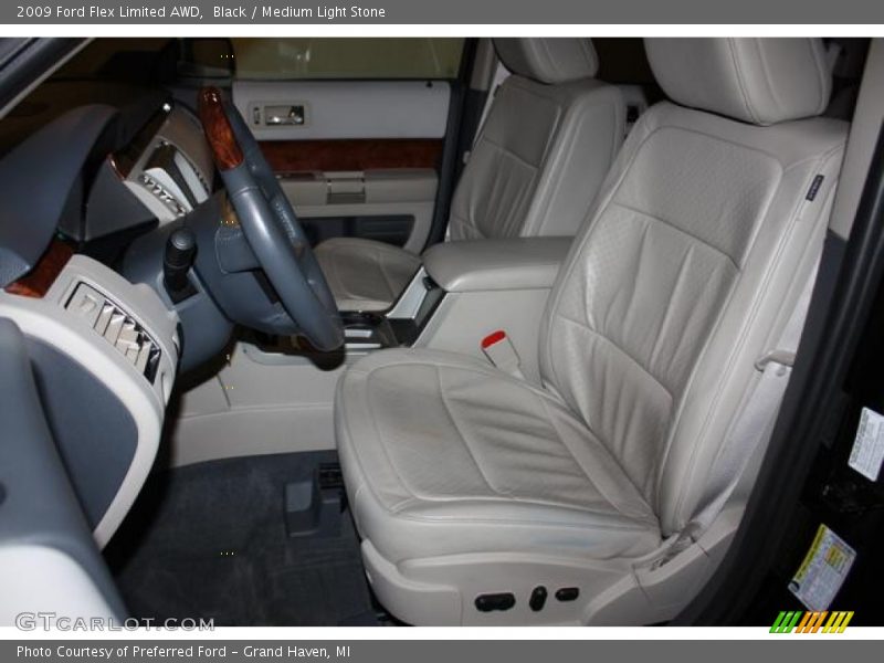 Black / Medium Light Stone 2009 Ford Flex Limited AWD