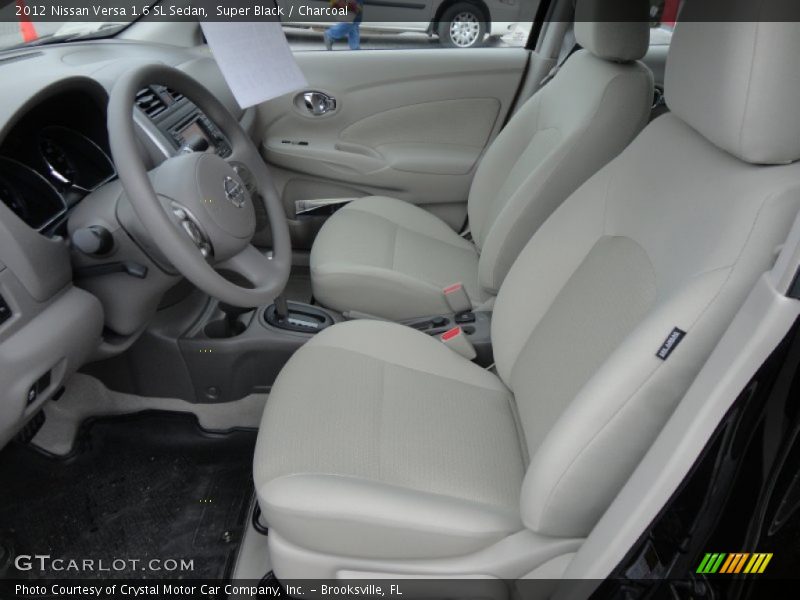 Super Black / Charcoal 2012 Nissan Versa 1.6 SL Sedan
