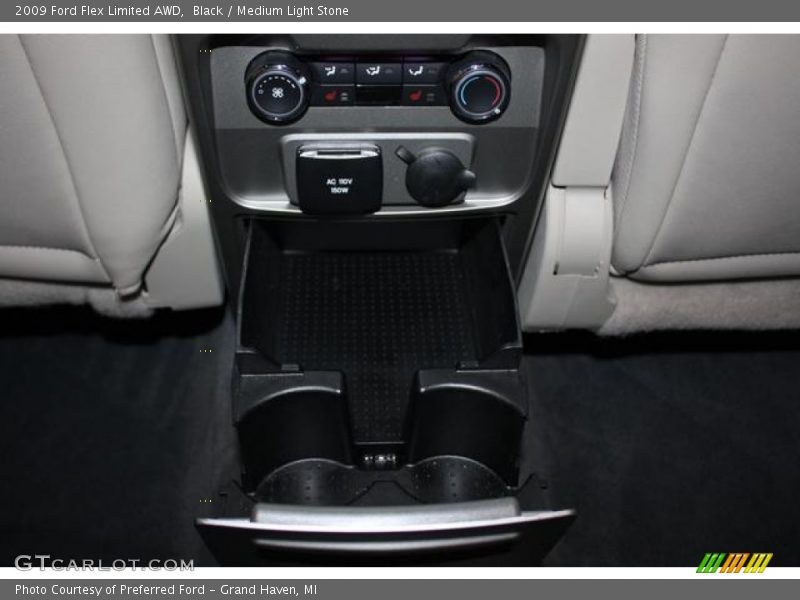 Black / Medium Light Stone 2009 Ford Flex Limited AWD