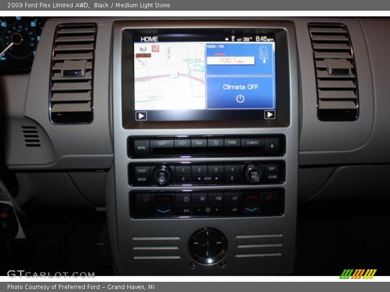 Black / Medium Light Stone 2009 Ford Flex Limited AWD