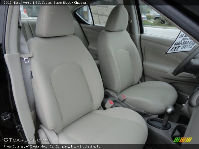 Super Black / Charcoal 2012 Nissan Versa 1.6 SL Sedan