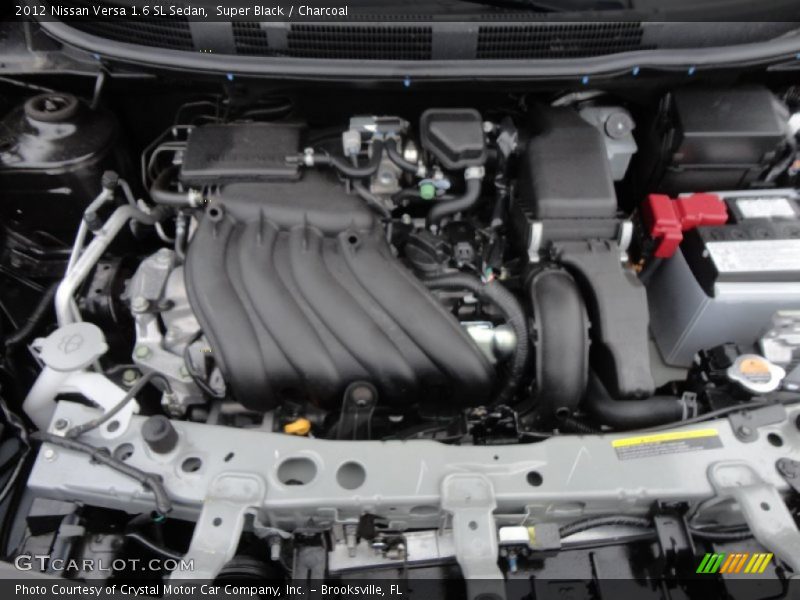 Super Black / Charcoal 2012 Nissan Versa 1.6 SL Sedan