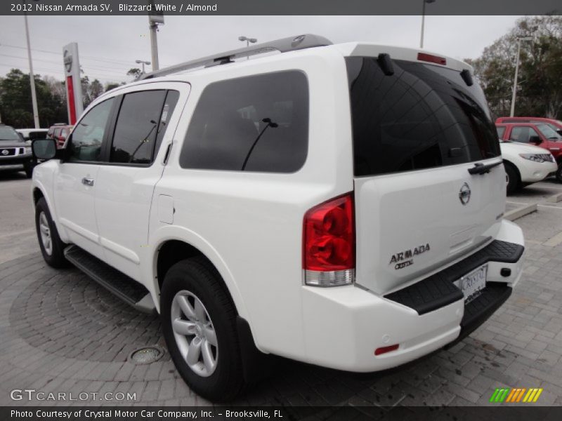Blizzard White / Almond 2012 Nissan Armada SV