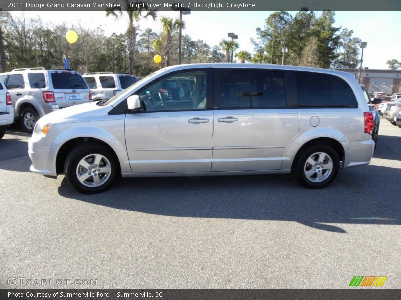 Bright Silver Metallic / Black/Light Graystone 2011 Dodge Grand Caravan Mainstreet