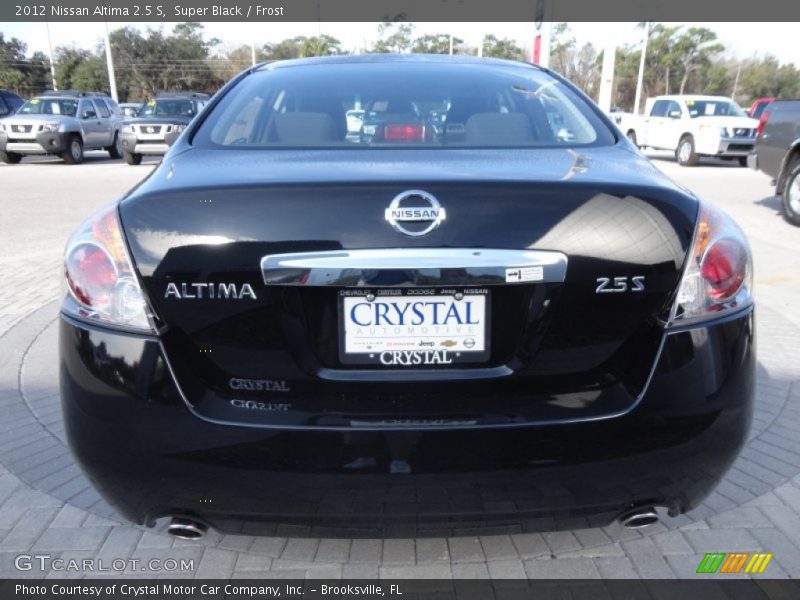 Super Black / Frost 2012 Nissan Altima 2.5 S