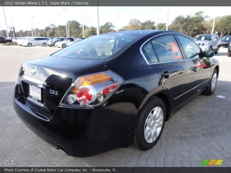 Super Black / Charcoal 2012 Nissan Altima 2.5 S