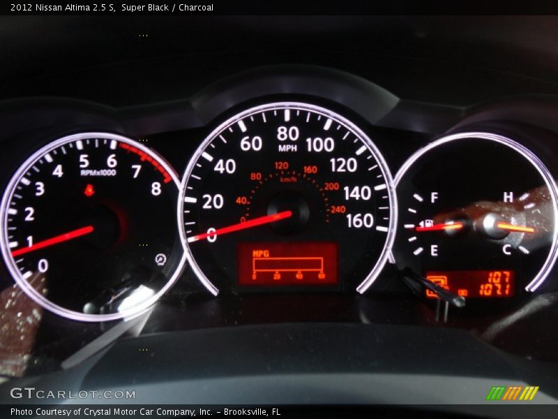 Super Black / Charcoal 2012 Nissan Altima 2.5 S