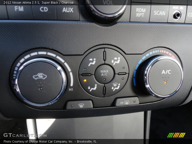 Super Black / Charcoal 2012 Nissan Altima 2.5 S