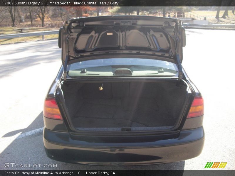 Black Granite Pearl / Gray 2002 Subaru Legacy GT Limited Sedan