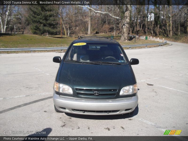 Woodland Pearl Green Metallic / Oak 2000 Toyota Sienna XLE