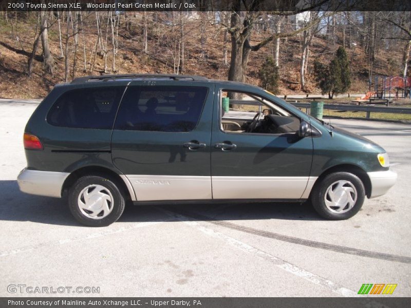 Woodland Pearl Green Metallic / Oak 2000 Toyota Sienna XLE