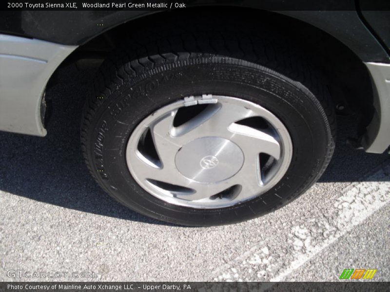 Woodland Pearl Green Metallic / Oak 2000 Toyota Sienna XLE