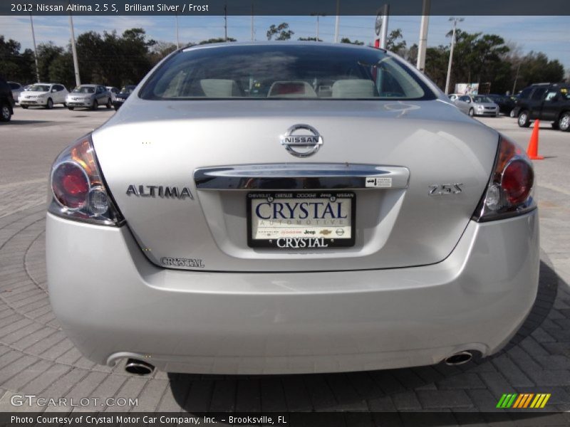 Brilliant Silver / Frost 2012 Nissan Altima 2.5 S