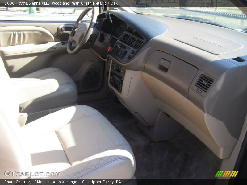 Woodland Pearl Green Metallic / Oak 2000 Toyota Sienna XLE