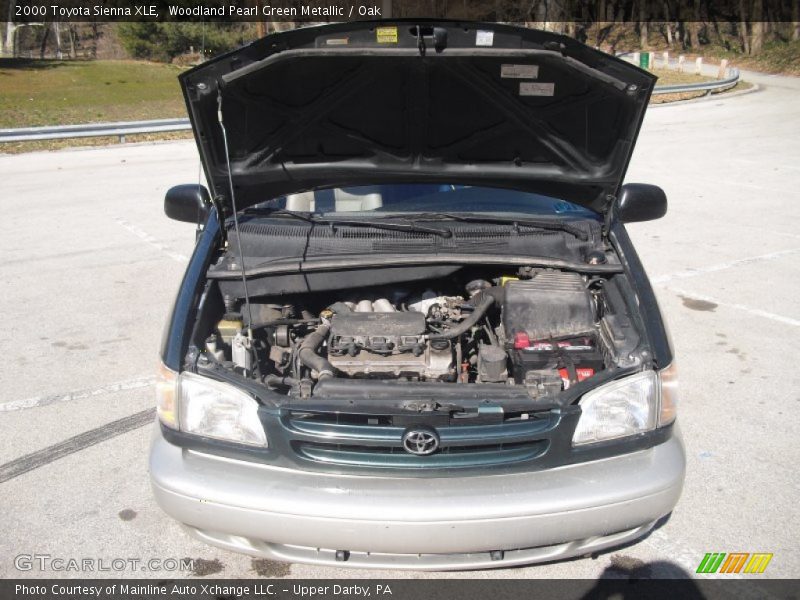 Woodland Pearl Green Metallic / Oak 2000 Toyota Sienna XLE