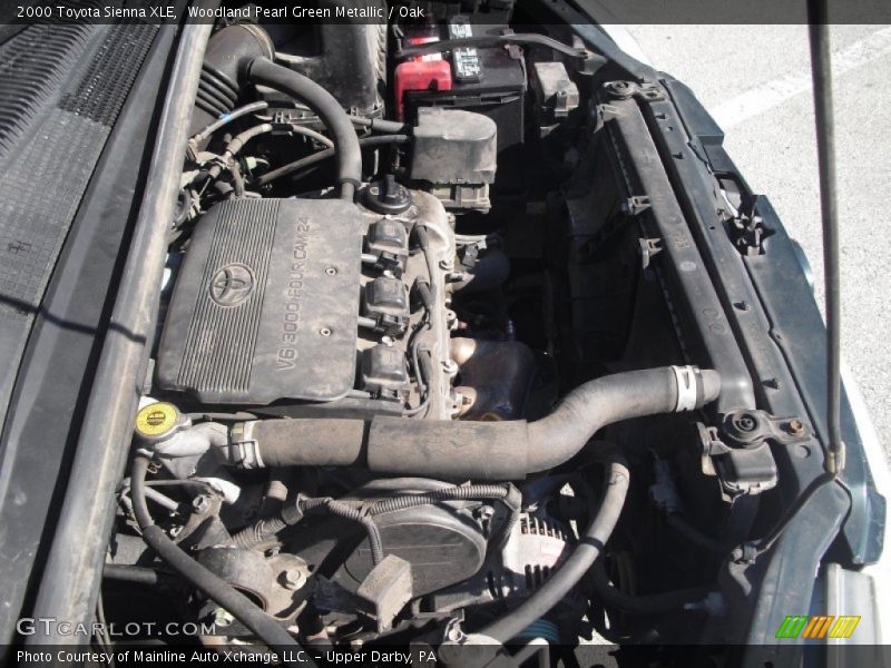 Woodland Pearl Green Metallic / Oak 2000 Toyota Sienna XLE