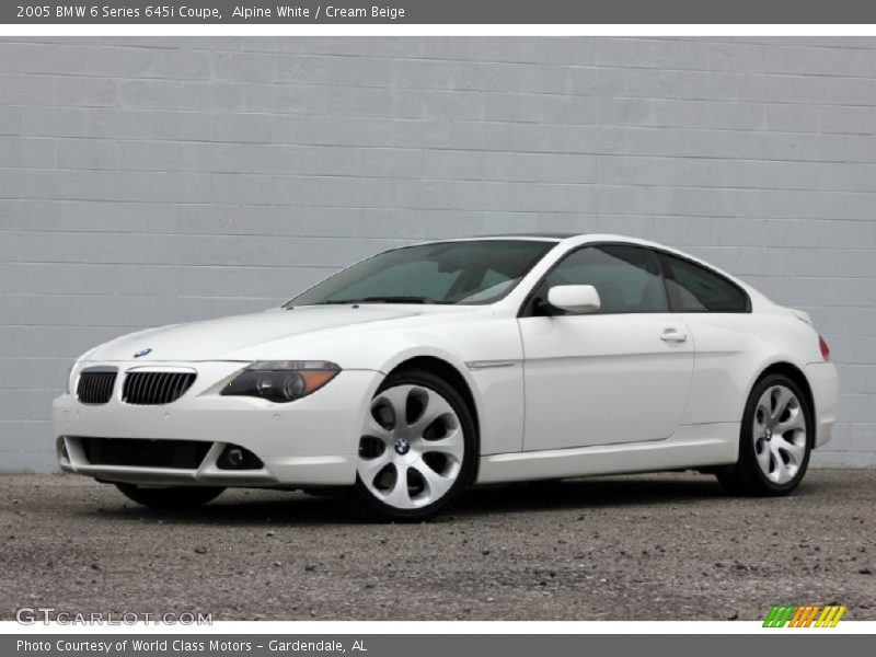 Alpine White / Cream Beige 2005 BMW 6 Series 645i Coupe