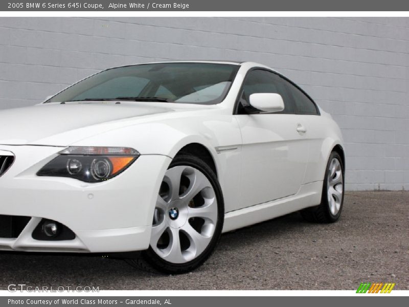 Alpine White / Cream Beige 2005 BMW 6 Series 645i Coupe