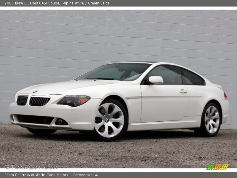 Alpine White / Cream Beige 2005 BMW 6 Series 645i Coupe