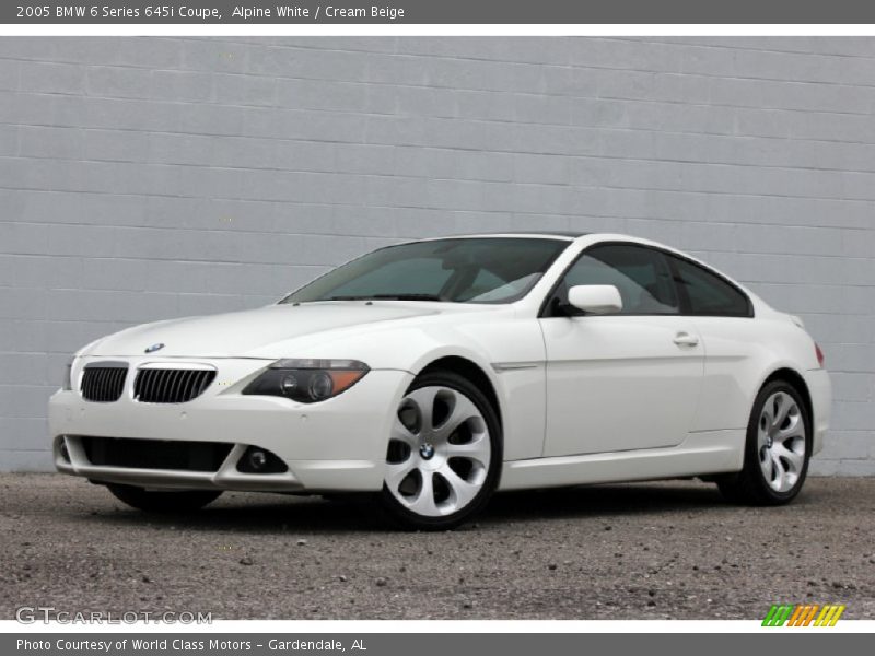 Alpine White / Cream Beige 2005 BMW 6 Series 645i Coupe