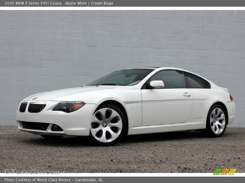 Alpine White / Cream Beige 2005 BMW 6 Series 645i Coupe