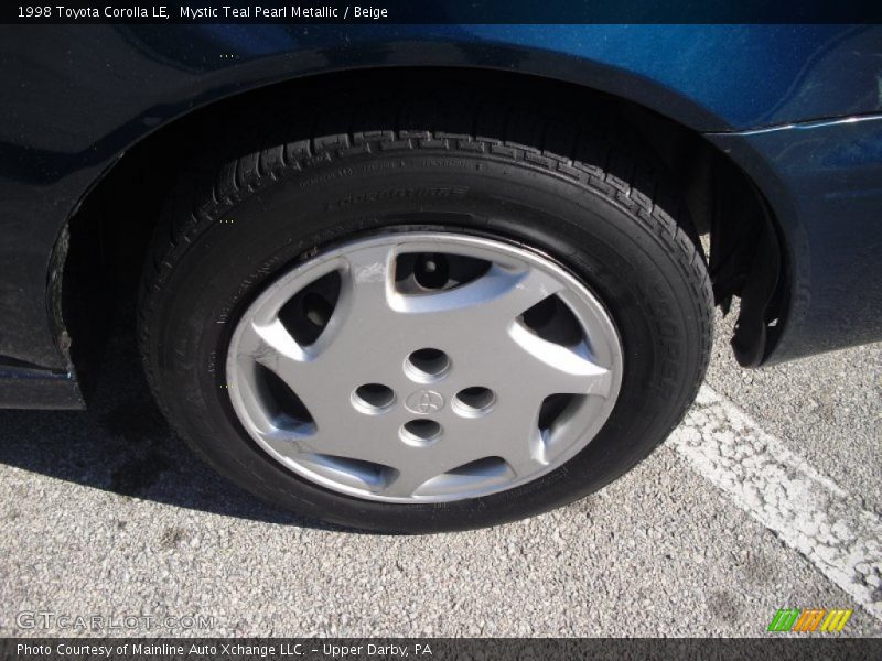 Mystic Teal Pearl Metallic / Beige 1998 Toyota Corolla LE
