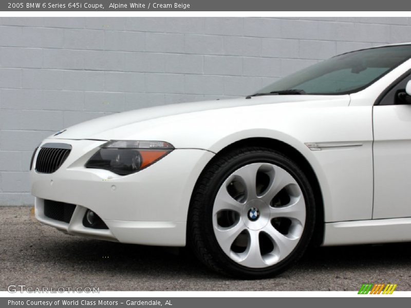 Alpine White / Cream Beige 2005 BMW 6 Series 645i Coupe