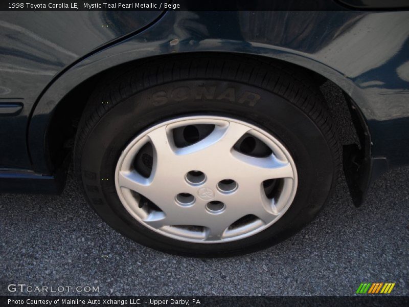 Mystic Teal Pearl Metallic / Beige 1998 Toyota Corolla LE