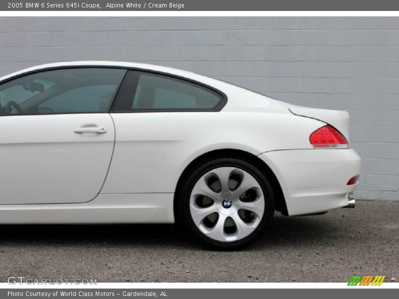 Alpine White / Cream Beige 2005 BMW 6 Series 645i Coupe