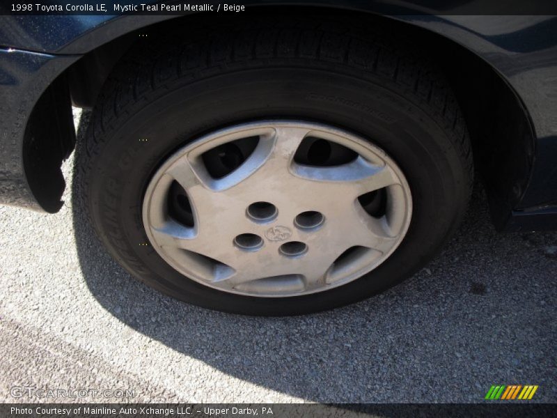 Mystic Teal Pearl Metallic / Beige 1998 Toyota Corolla LE