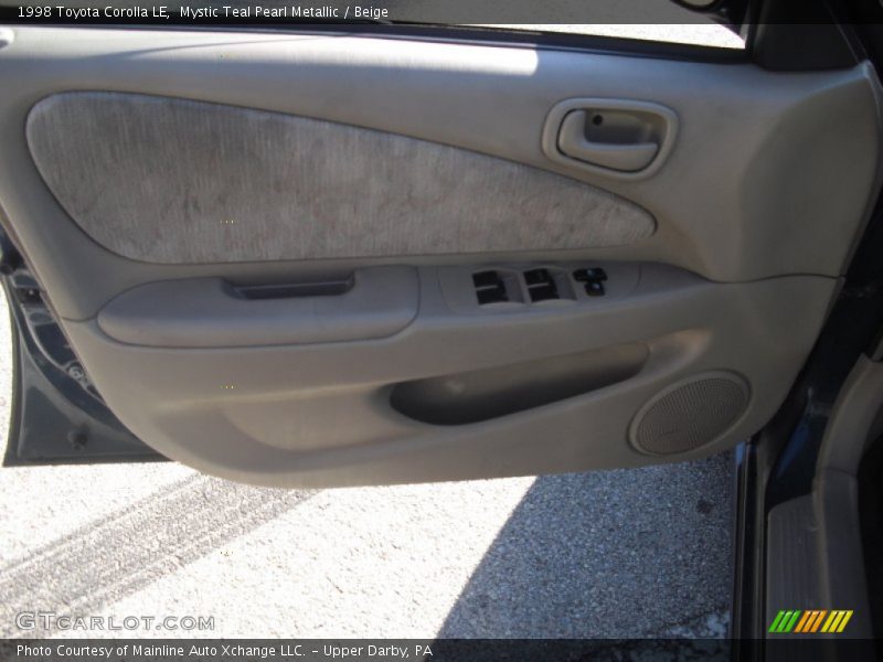 Mystic Teal Pearl Metallic / Beige 1998 Toyota Corolla LE