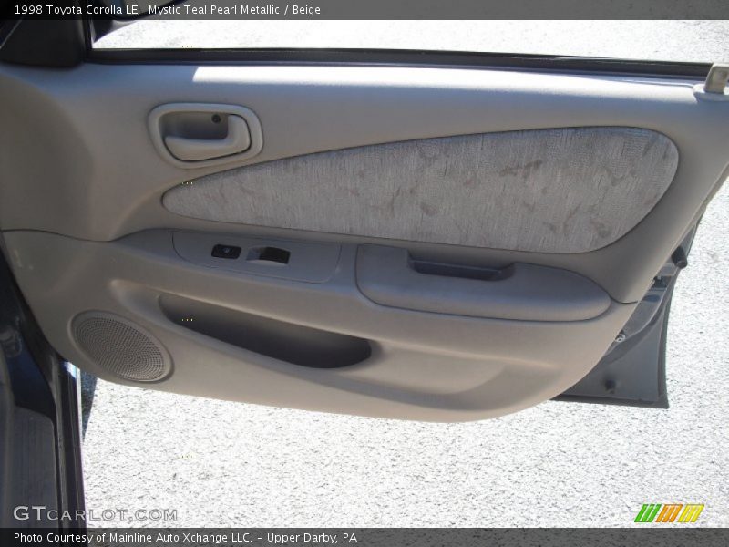 Mystic Teal Pearl Metallic / Beige 1998 Toyota Corolla LE