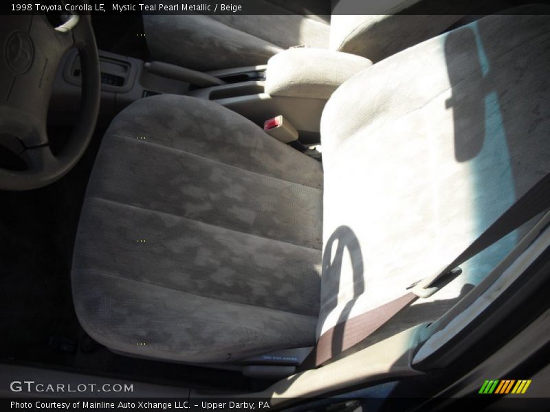 Mystic Teal Pearl Metallic / Beige 1998 Toyota Corolla LE