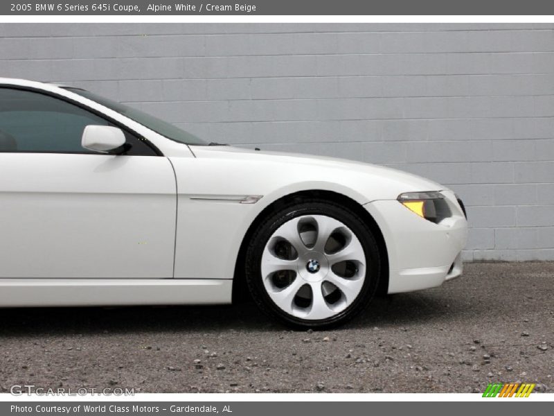 Alpine White / Cream Beige 2005 BMW 6 Series 645i Coupe
