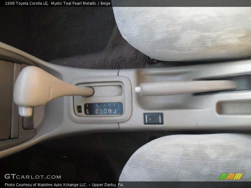 Mystic Teal Pearl Metallic / Beige 1998 Toyota Corolla LE