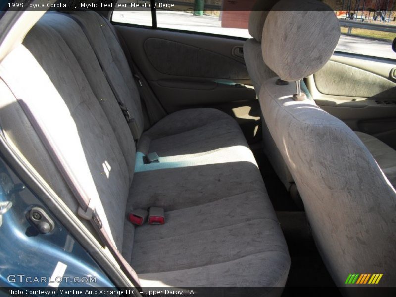 Mystic Teal Pearl Metallic / Beige 1998 Toyota Corolla LE