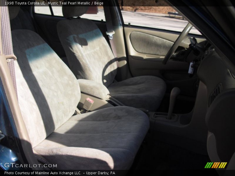Mystic Teal Pearl Metallic / Beige 1998 Toyota Corolla LE