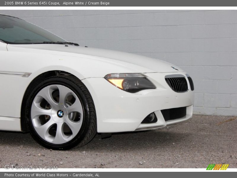 Alpine White / Cream Beige 2005 BMW 6 Series 645i Coupe